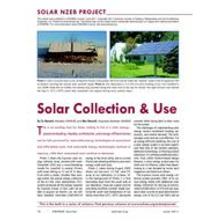 10: Solar NZEB Project: Solar Collection &amp; Use