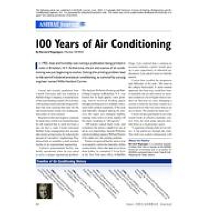 100 Years of Air Conditioning