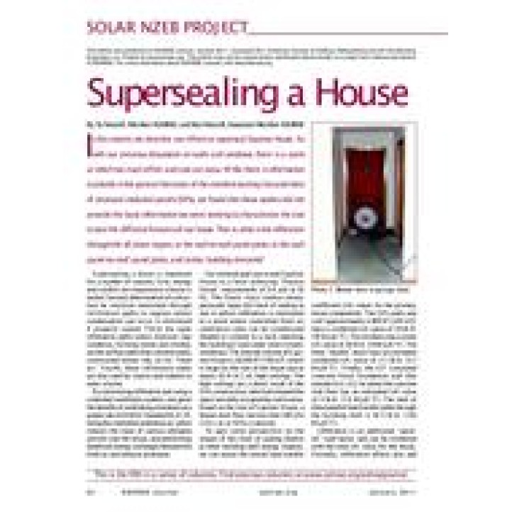 05: Solar NZEB Project - Supersealing a House