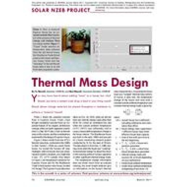 07: Solar NZEB Project: Thermal Mass Design