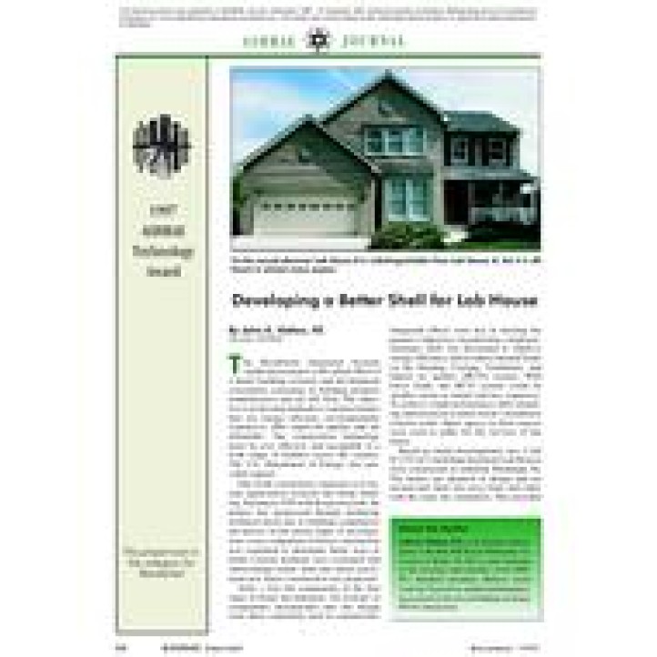 1997 ASHRAE Technology Awards: Developing a Better Shell for Lab House
