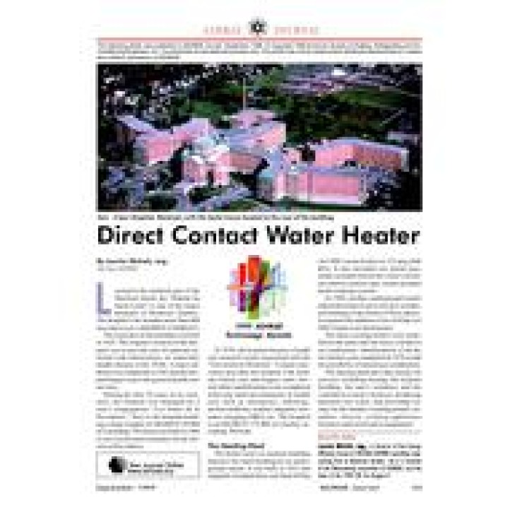 1999 ASHRAE Technology Awards: Direct Contact Water Heater